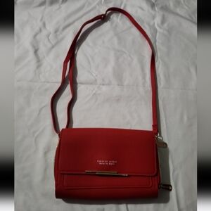 Forever lovely red 8x5 inch crossbody purse #DD3